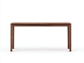 Console 140×38×80 cm - bois noyer foncé - meuble d'entrée et chambre avec rangement discret style contemporain