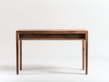 Console 150×40×82 cm - bois noyer foncé - table console minimaliste avec rangement intégré style moderne pour chambre à coucher